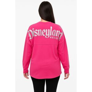 Disneyland Resort Hot Pink Silver Glitter Spirit Jersey Disney Park Size XXL NWT